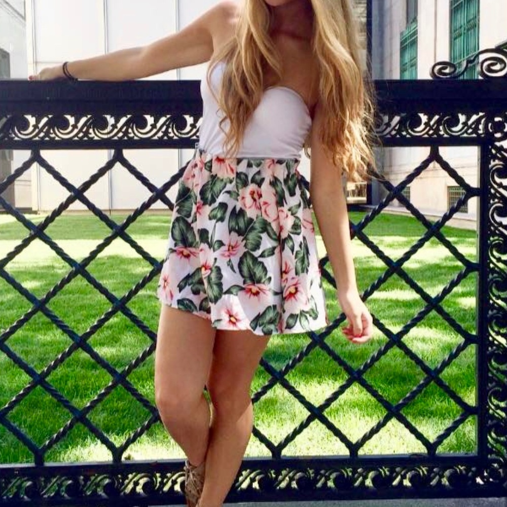 Floral Skater Skirt